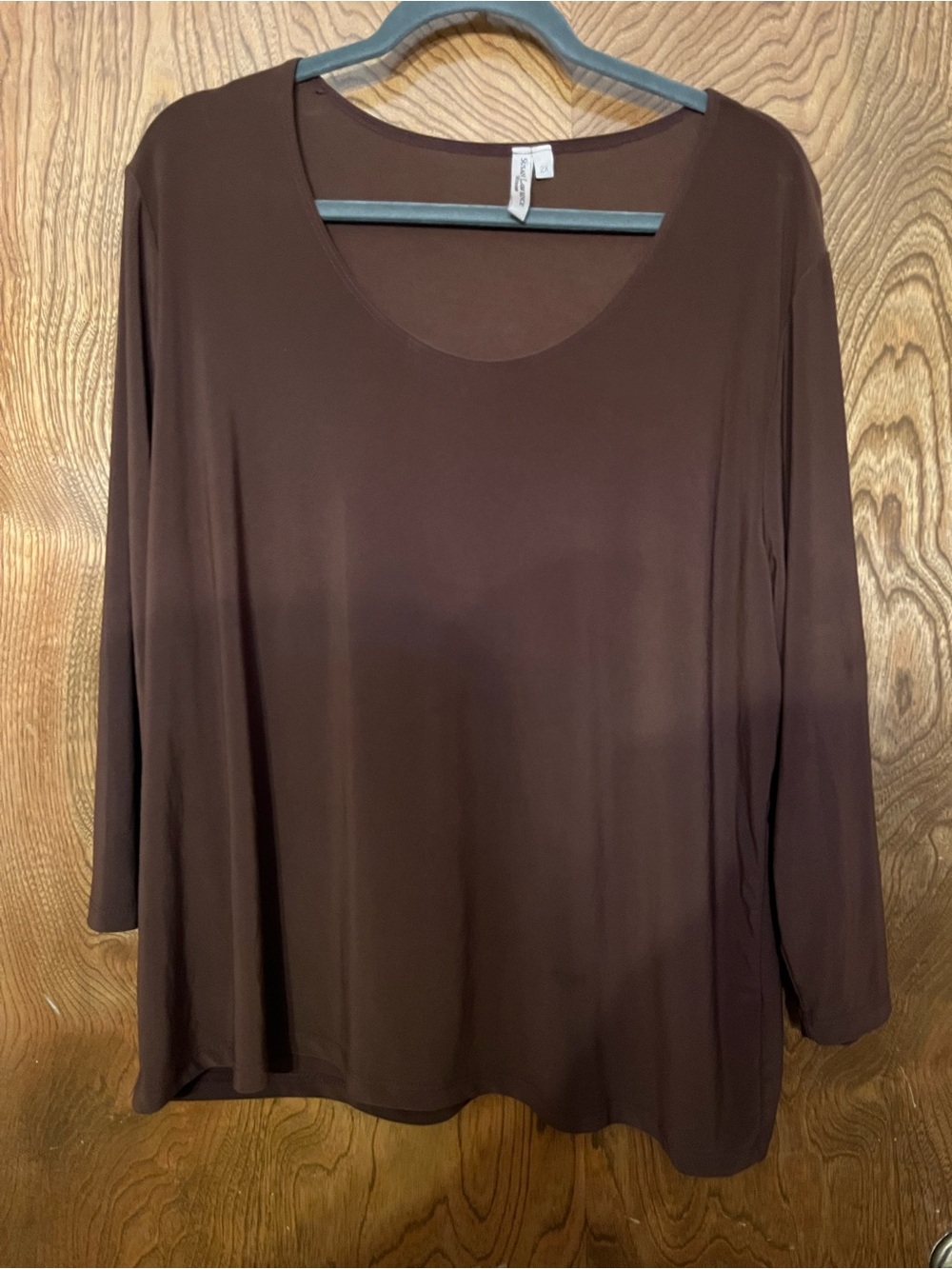 2x Susan Lawrence Brown Long Sleeve Women's Top